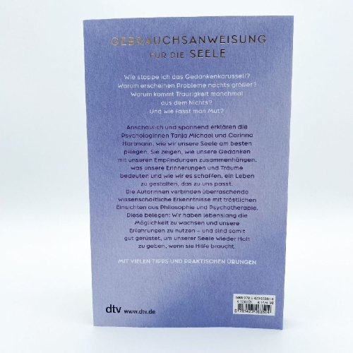 Buchcover und Innenansicht für das Buch: 55 Fragen an die Seele