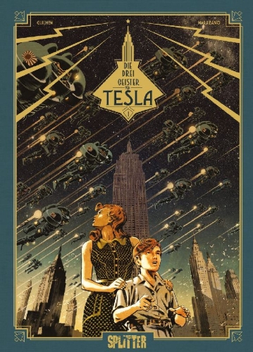 Buchcover und Innenansicht für das Buch: Les trois fantômes de Tesla