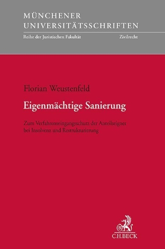 Buchcover und Innenansicht für das Buch: Eigenmächtige Sanierung