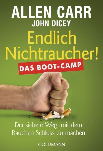 Buchcover und Innenansicht für das Buch: Quit smoking boot camp