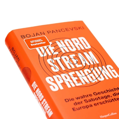 Buchcover und Innenansicht für das Buch: The Nord Stream Conspiracy