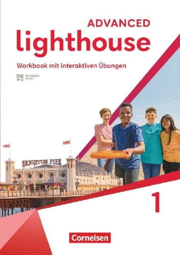 Buchcover und Innenansicht für das Buch: Lighthouse Band 1: 5. Schuljahr - Advanced Edition - Workbook mit interaktiven Übungen, Audios, Erklärfilmen und Lösungen