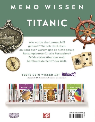 Buchcover und Innenansicht für das Buch: memo Wissen. Titanic