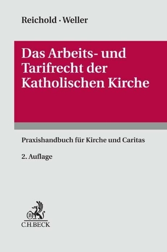 Buchcover und Innenansicht für das Buch: Das Arbeits- und Tarifrecht der katholischen Kirche