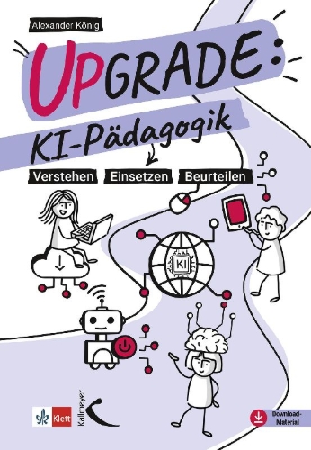 Buchcover und Innenansicht für das Buch: Upgrade: KI-Pädagogik