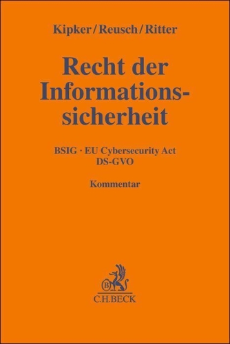 Buchcover und Innenansicht für das Buch: Recht der Informationssicherheit