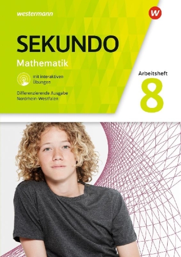 Buchcover und Innenansicht für das Buch: Sekundo 8. Arbeitsheft mit  interaktiven Übungen. Für Nordrhein-Westfalen