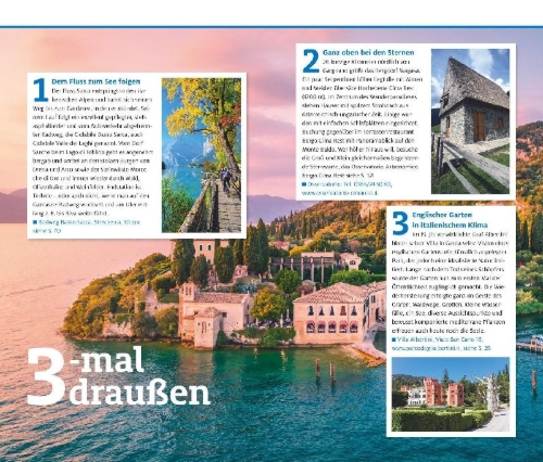 Buchcover und Innenansicht für das Buch: ADAC Reiseführer Gardasee