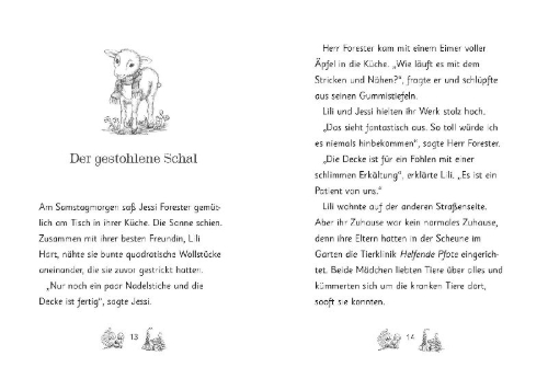 Buchcover und Innenansicht für das Buch: Die magischen Tierfreunde (Band 13) - Lea Lämmchen und der Freundschaftszauber
