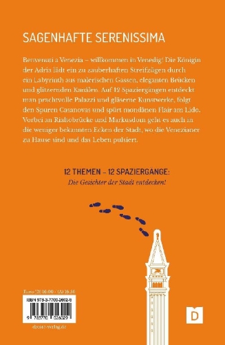 Buchcover und Innenansicht für das Buch: Zu Fuß durch Venedig