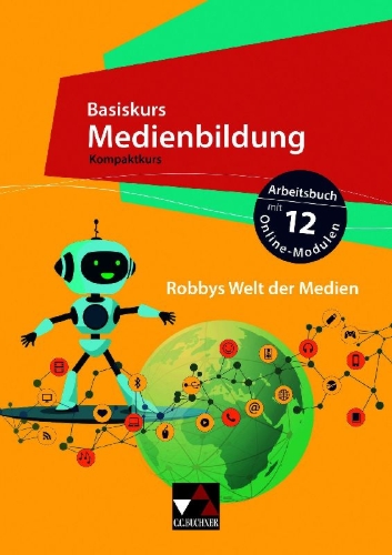 Buchcover und Innenansicht für das Buch: Basiskurs Medienbildung. Kompaktkurs