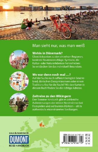 Buchcover und Innenansicht für das Buch: DUMONT Reise-Handbuch Reiseführer Dänemark