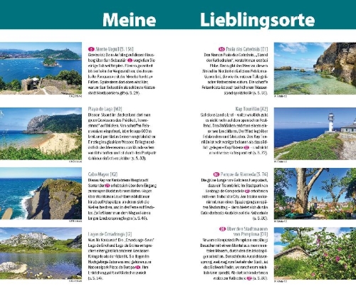 Buchcover und Innenansicht für das Buch: Reise Know-How MeinTrip Nordspanien