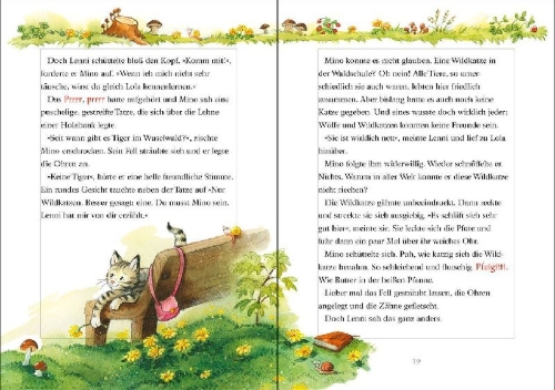 Buchcover und Innenansicht für das Buch: Willkommen in der Waldschule (Band 1) - Beste Freunde - Pfote drauf!