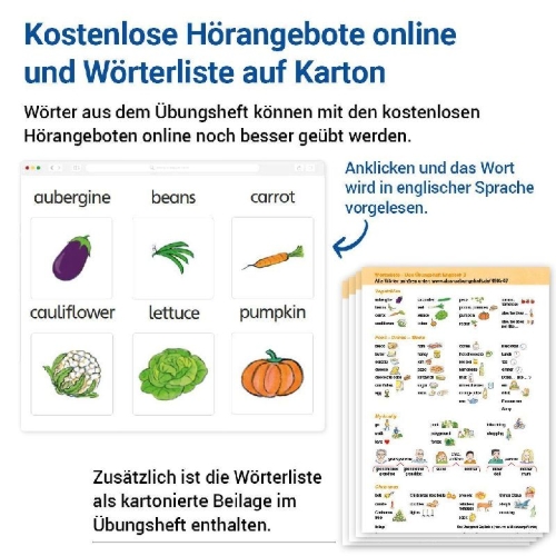 Buchcover und Innenansicht für das Buch: Das Übungsheft Englisch 3