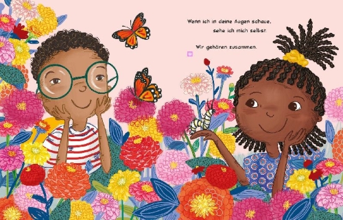 Buchcover und Innenansicht für das Buch: Wir sind eins