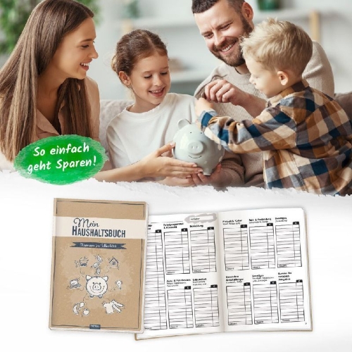Buchcover und Innenansicht für das Buch: Trötsch Mein Haushaltsbuch Finanzen im Überblick