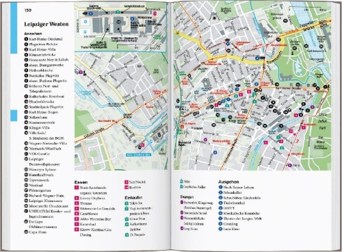 Buchcover und Innenansicht für das Buch: DUMONT Reise-Taschenbuch Reiseführer Leipzig