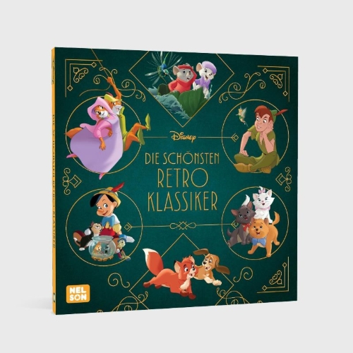 Buchcover und Innenansicht für das Buch: Disney Vorlesebuch: Die schönsten Retro-Klassiker