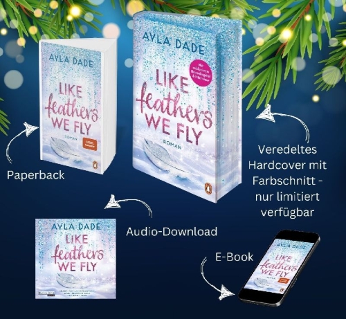 Buchcover und Innenansicht für das Buch: Like Feathers We Fly