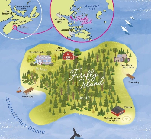 Buchcover und Innenansicht für das Buch: Firefly Island: Gegen die Vernunft