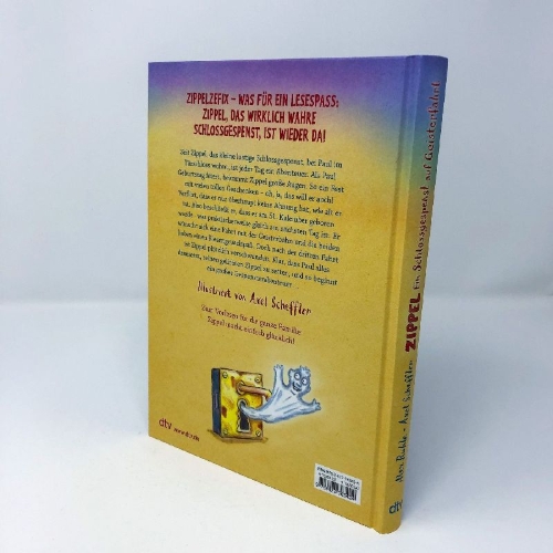 Buchcover und Innenansicht für das Buch: Zippel - Ein Schlossgespenst auf Geisterfahrt