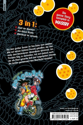 Buchcover und Innenansicht für das Buch: Dragon Ball Triple Edition