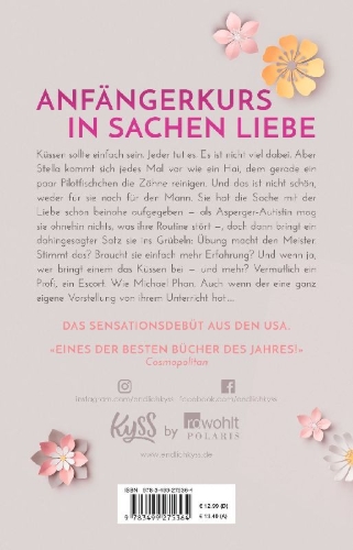 Buchcover und Innenansicht für das Buch: The Kiss Quotient