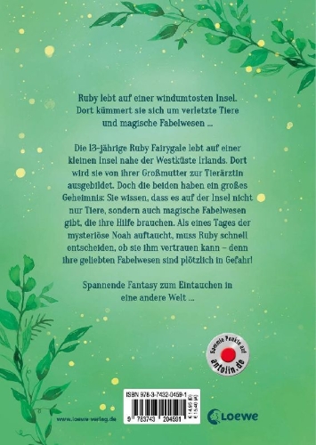 Buchcover und Innenansicht für das Buch: Ruby Fairygale (Band 1) - Der Ruf der Fabelwesen
