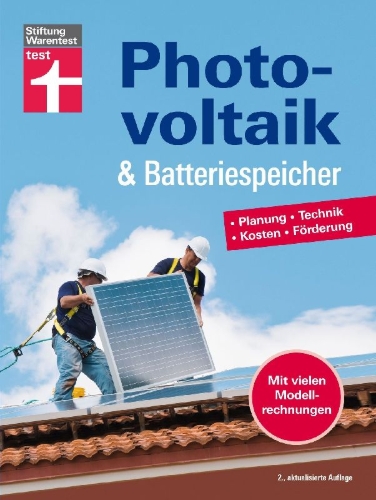 Buchcover und Innenansicht für das Buch: Photovoltaik & Batteriespeicher