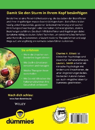 Buchcover und Innenansicht für das Buch: Borderline Personality Disorder for dummies