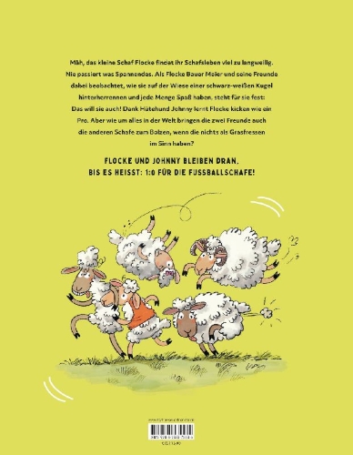 Buchcover und Innenansicht für das Buch: Die Fußballschafe