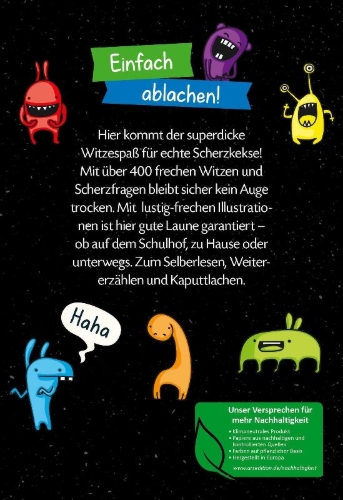 Buchcover und Innenansicht für das Buch: Mein megadickes Witzebuch