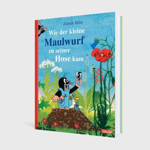 Buchcover und Innenansicht für das Buch: Wie der kleine Maulwurf zu seiner Hose kam