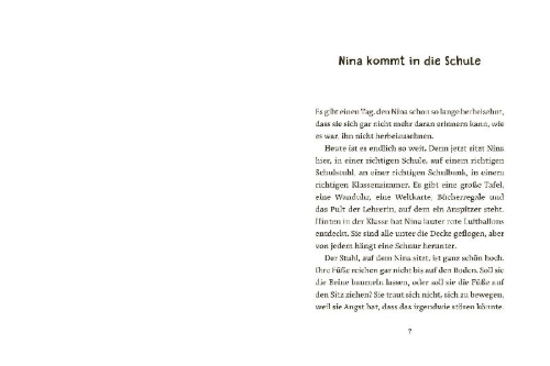 Buchcover und Innenansicht für das Buch: Nina - Endlich Schulkind!