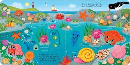 Buchcover und Innenansicht für das Buch: Klänge der Natur: Was hörst du am Meer?