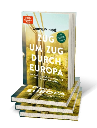 Buchcover und Innenansicht für das Buch: Zug um Zug durch Europa