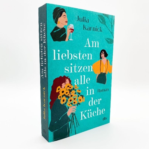 Buchcover und Innenansicht für das Buch: Am liebsten sitzen alle in der Küche