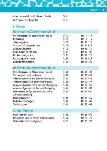 Buchcover und Innenansicht für das Buch: Team Drachenstark: Kurztests Mathe 1./2. Klasse