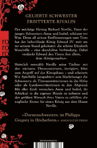 Buchcover und Innenansicht für das Buch: Dornenschwestern