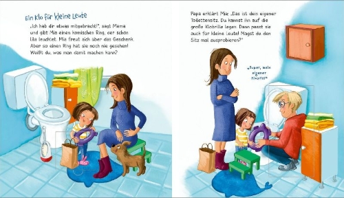 Buchcover und Innenansicht für das Buch: WAS IST WAS Meine Welt Band 6 Ich gehe aufs Klo!