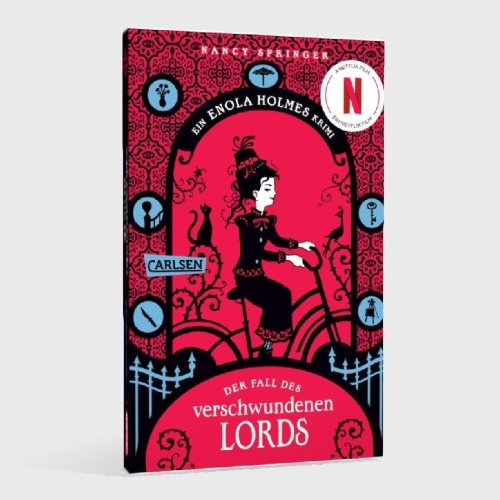 Buchcover und Innenansicht für das Buch: Enola Holmes: Der Fall des verschwundenen Lords