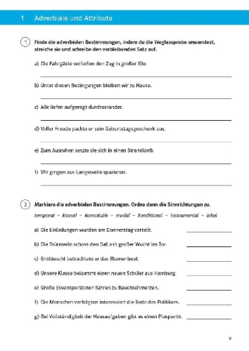 Buchcover und Innenansicht für das Buch: Sicher durch die 6. Klasse - Deutsch, Mathematik, Englisch