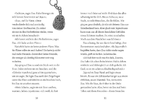 Buchcover und Innenansicht für das Buch: Hilfe, zu viele Zaubereulen!