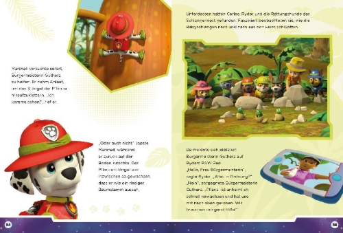 Buchcover und Innenansicht für das Buch: PAW Patrol: Meine schönsten Gutenachtgeschichten