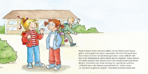 Buchcover und Innenansicht für das Buch: LESEMAUS 137: Conni geht nicht mit jedem mit