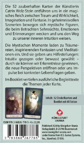 Buchcover und Innenansicht für das Buch: Mystische Momente (Oracle of Mystical Moments)