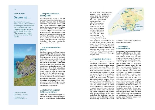 Buchcover und Innenansicht für das Buch: MICHAEL MÜLLER Reiseführer Cornwall & Devon
