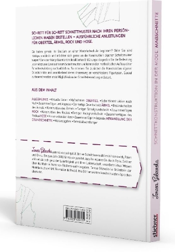 Buchcover und Innenansicht für das Buch: Schnittkonstruktion in der Mode - Maßschnitte