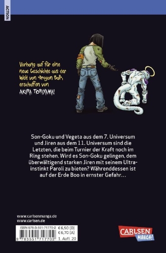 Buchcover und Innenansicht für das Buch: Dragon Ball Super